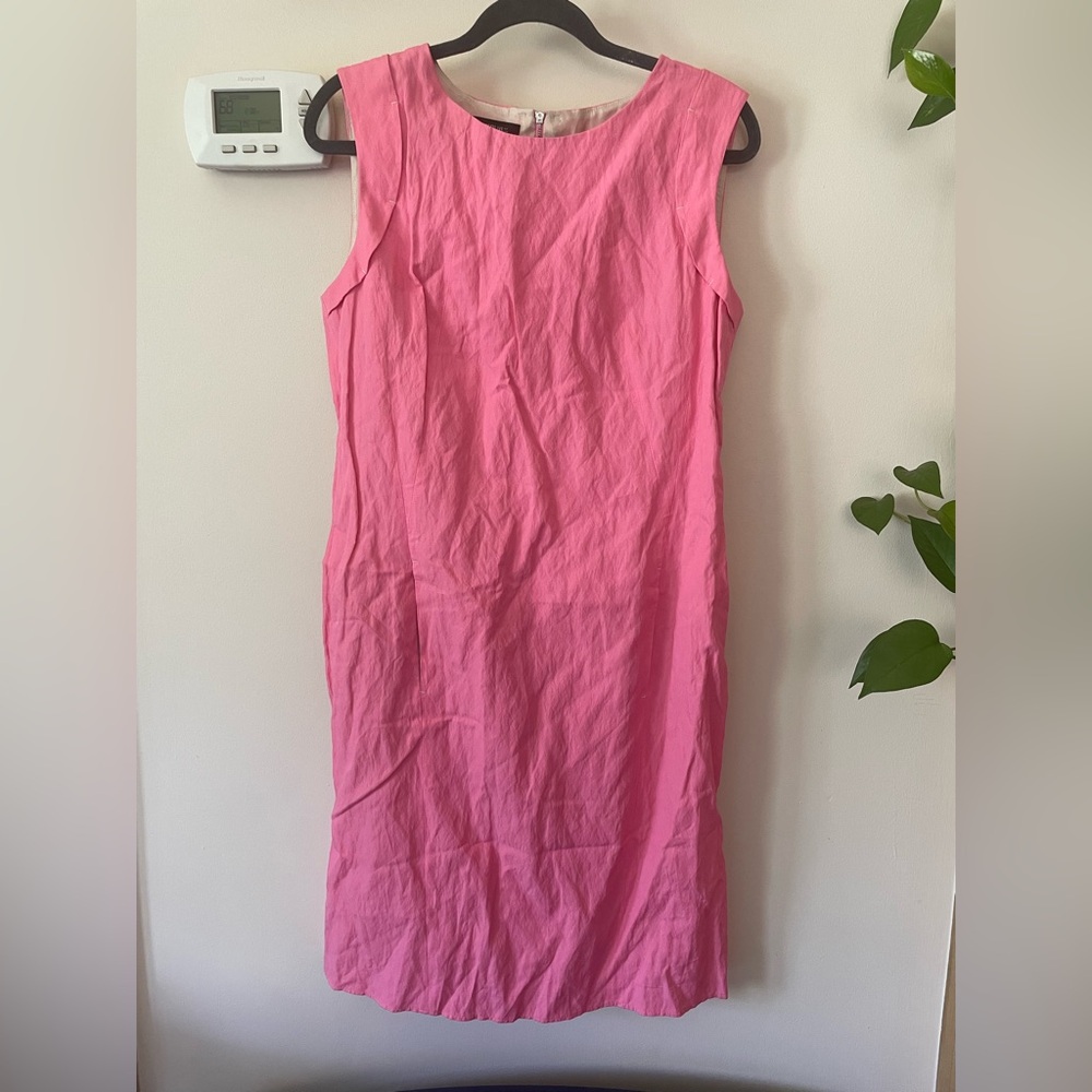 LAFAYETTE 148 NEW YORK pink dress with pockets